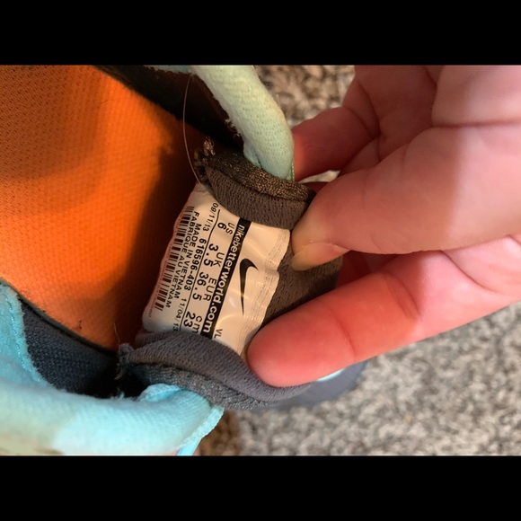 Blue and Orange Nike Tennis Shoes - Picture 2 of 8